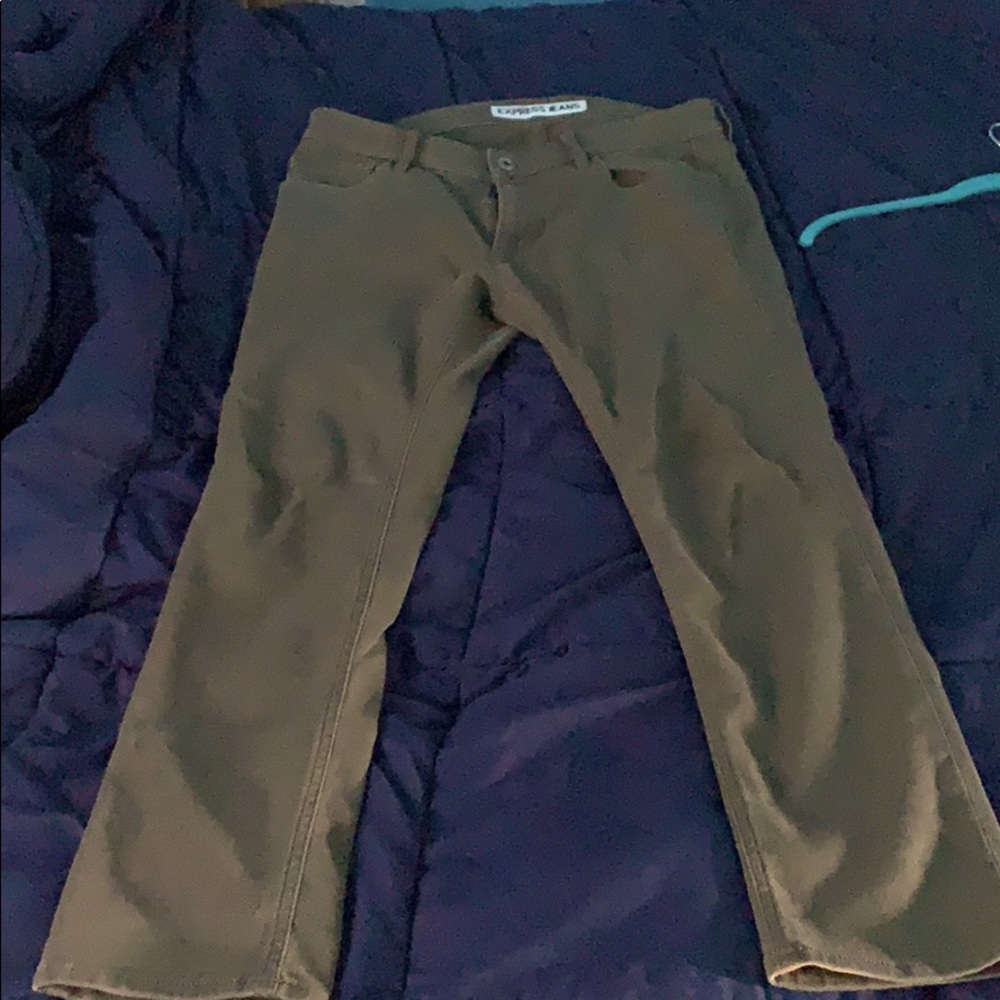 Express Pants Olive Green
